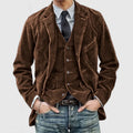 Lewis | Vintage Jacket & Vest Set - Brown