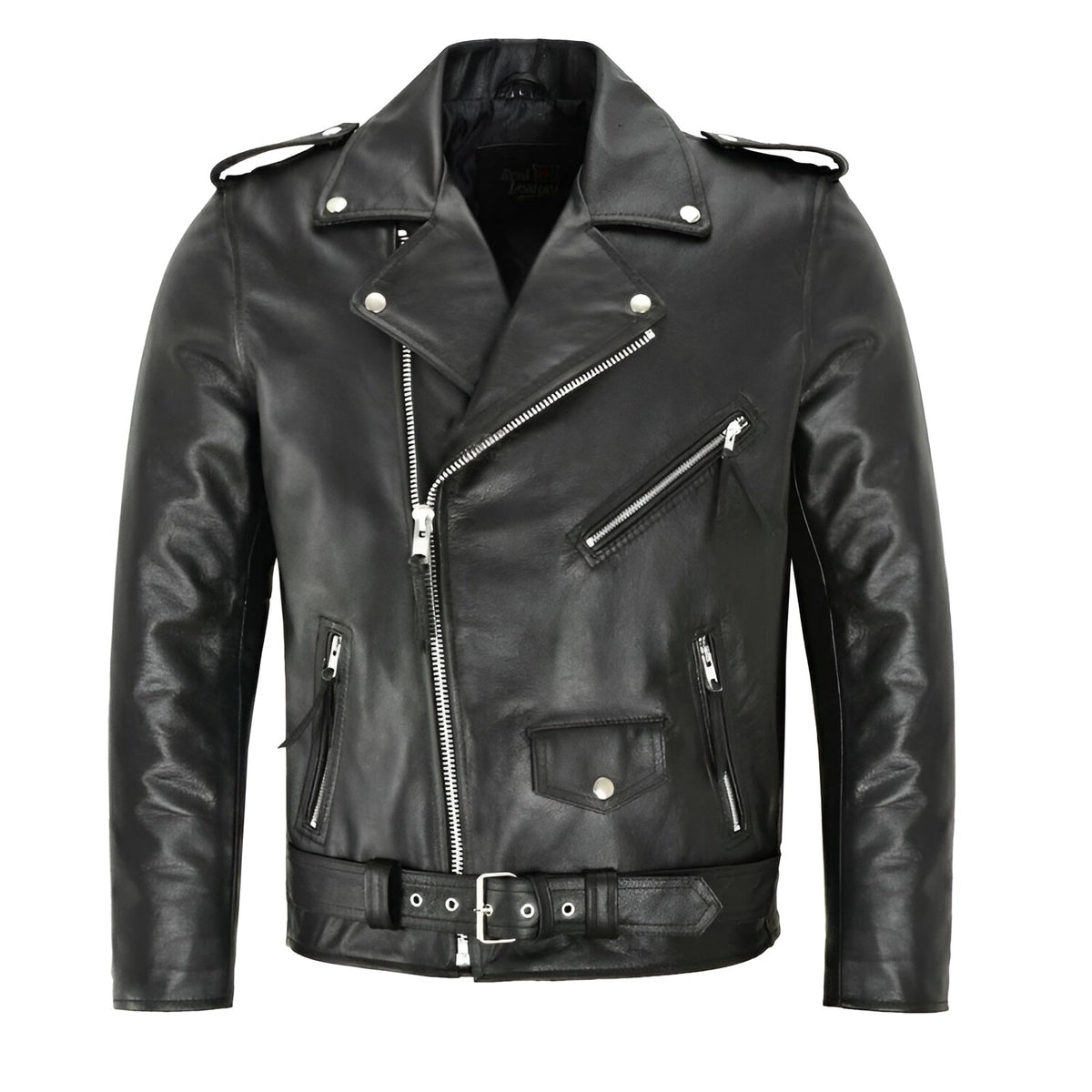 Roman | Classic Biker Jacket - Black