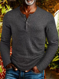 Jacob | Textured Knit Winter Shirt - Dark Gray